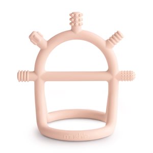 Mushie No-Drop Sensory Teether​ - Blush